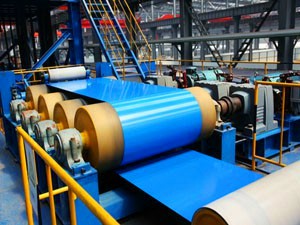steel coil color coating machine production line